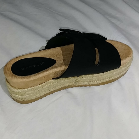 Open Toe Flat Platform Slides - Picture 6 of 12